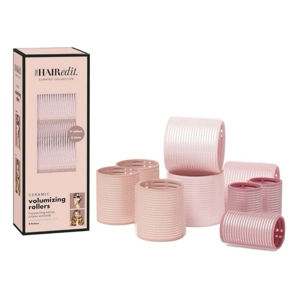 The Hair Edit Ceramic Volumizing Rollers - 9 Rollers Hair Curls